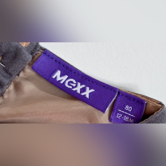 Girls Gray Gold Polka Dot Shirt 12 - 18 Months Scalloped Hem Novelty Whimsical - Picture 2 of 4